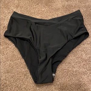 NWOT - Black high waisted bathing bottom